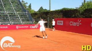 Federico Delbonis HD practice [upl. by Ahso502]