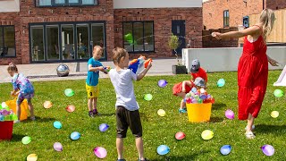 WATER BALLOONS CHALLENGE  Fun Summer Activities for Kids [upl. by Im]