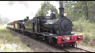 Thirlmere Festival of Steam 2019  Locos 2705 amp 3016 [upl. by Leahcimnoj]