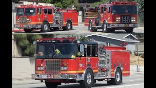 LACoFD Engines Responding Code 3 [upl. by Phina]