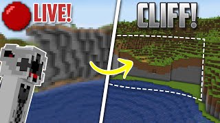 Terraforming a CLIFF in Minecraft  Livestream [upl. by Dawes583]