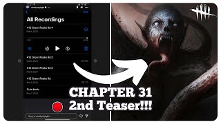 Chapter 31 New Killer 2nd Teaser Analysis  Dead by Daylight [upl. by Juakn]