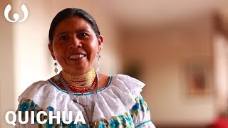 Luzmila speaking Otavalo Kichwa  Wikitongues [upl. by Dnalrag]