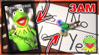 DO NOT PLAY CHARLIE CHARLIE FIDGET SPINNER WHEN CALLING KERMIT THE FROG AT 3AM THIS IS WHY [upl. by Pettiford791]