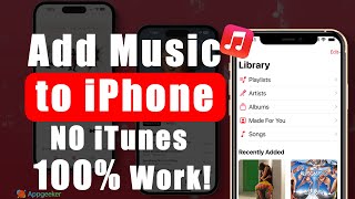 How to Transfer Music from Computer to iPhone WITHOUT iTunes PC amp Mac [upl. by Ayak]