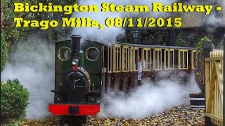 Bickington Steam Railway Trago Mills 08112015 [upl. by Eylrac]