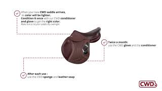 CWD x TIPS x TAKING CARE OF YOUR NEW CWD SADDLE [upl. by Euqram]