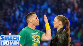 WWE Full Match  Ronda Rousey Vs John Cena  SmackDown Live Full Match [upl. by Lambertson]