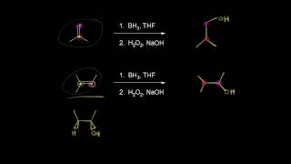 Hydroborationoxidation  Alkenes and Alkynes  Organic chemistry  Khan Academy [upl. by Shelby]