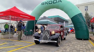 Mladá Boleslav Oldtimer Bohemia Rally si poradila i s nepřízní počasí [upl. by Ynahpets]