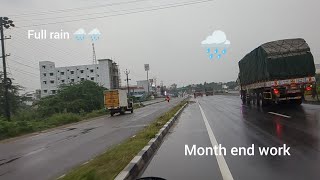 month end la rain la work trend automobile work mahindra [upl. by Eelidnarb]