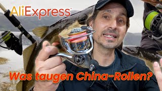 ChinaRollen  was taugen billige Spinnrollen von Aliexpress amp Co am Meer  Review amp Test [upl. by Aenal888]