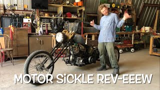 Motorcycle review  Shovelhead Chopper trike [upl. by Annauqahs934]