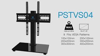 How to Assemble PERLESMITH PSTVS04 Tabletop TV Stand [upl. by Sokcin]