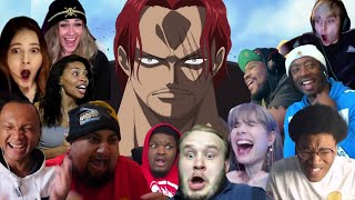 SHANKS STOPS THE WAR  ONE PIECE EPISODE 488 BEST REACTION COMPILATION [upl. by Eremehc363]