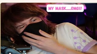 ranboo mask almost fell off ranboo dreamsmp twitch [upl. by Gonzalo]