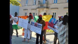 🔴MANIFESTATION PANAFRICAINE A WASHIGTON USACONTRE LA DICTATURE DE OUATTARA ET LA FRANCEAFRIQUE [upl. by Akimit]