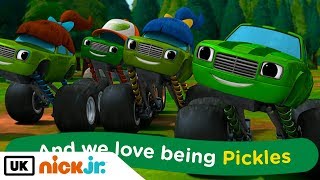 Blaze and the Monster Machines  Sing Along Pickle Family  Nick Jr UK [upl. by Anilejna]