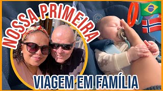 VIAJAMOS DE CARRO PELA NORUEGA COM NOSSO BEBE DE TRES MESES E MEIO PARA ELE CONHECER A VÓ PATERNA [upl. by Pros266]