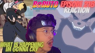 IM GONNA CRY KURAMA  BORUTO EPISODE 218 REACTION [upl. by Tatiana]