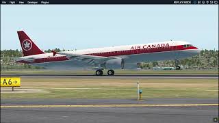 Toliss A321 landing KPDX 10L XP11 [upl. by Heddy]