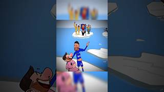 Fight for the Champions League Trophy 💀 barca animation football [upl. by Tra]