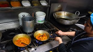 Sev Tameta Nu Shaak  Bataka Tameta  Ringan Bharthu  Dal Baati at Krishna Indian Restaurant London [upl. by Salvadore]