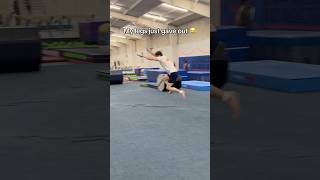 My legs said “nope” 😂 gymnast gymnastics olympics sports fail fails olympic fail fails d1 [upl. by Rehotsirk580]