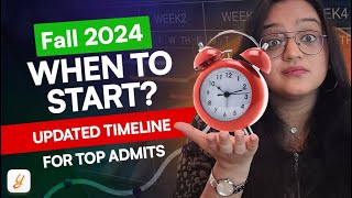 Fall 2024 Master’s Timeline  Application Timeline  Important Dates You Shouldn’t Miss  Yocket [upl. by Cort]