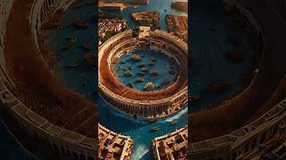 Epic Ship Showdown in the Ancient Roman Colosseum history romanempire colosseum [upl. by Ellehcor]