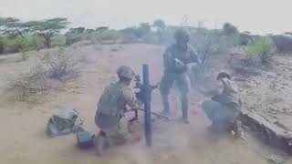 Watch the Mortar Platoon of the Grenadier Guards in action in Kenya [upl. by Atnoid]