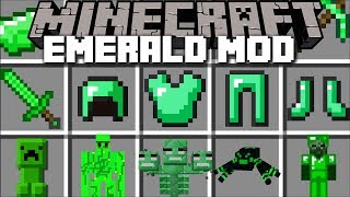 Minecraft EMERALD MOD  FIGHT OFF THE EMERALD ZOMBIE HOARDS WITH GOLEMS Minecraft [upl. by Yrollam]