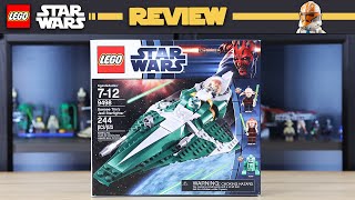 LEGO Star Wars 9498 Seasee Tiins Jedi Starfighter  REVIEW [upl. by Nonnad630]