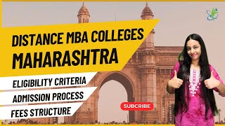 Top 5 Distance MBA Colleges in Maharashtra Rankings Approvals Fees Specializations [upl. by Ryder]