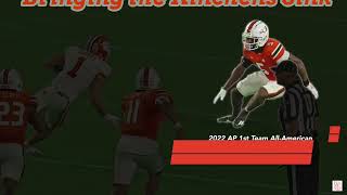 Kamren Kinchens SMiami Fla  vsClemson 2023 2024 Senior Bowl  2024 NFL Draft [upl. by Ahsinned793]