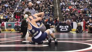 PIAA wrestling Chase Shields Bishop McDevitt vs Wyatt Lutz Montoursville [upl. by Neik]