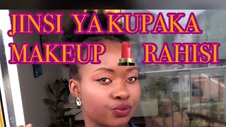 Jinsi ya kupaka makeup rahisi ya kila siku kwa watu wasiojua kabisa makeup ya mtu mweusi [upl. by Akimrej]