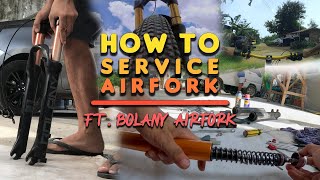 How to Service Budget MTB Air Fork ft BOLANY AIRFORK  DIY TUTORIAL [upl. by Uhp]