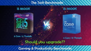 intel i5 8600k vs intel i5 11600kHow much performance difference   Which one worth buying [upl. by Rowena847]