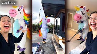 When Mum turns Dad into a Unicorn 🤣🦄 [upl. by Collete]