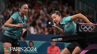 South Korea makes quick work of Germany for womens team table tennis bronze  Paris Olympics [upl. by Jamnes]