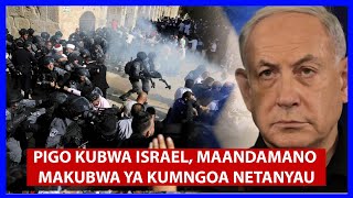 HALI TETE ISRAEL MAANDAMANO MAKUBWA KUMTAKA WAZIRI MKUU NETANYAU AJIUZULU [upl. by Eillib]