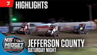 USAC MidAmerica Midget Week Finale at Jefferson County Speedway 71324  Highlights [upl. by Fernald]