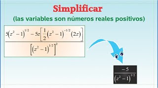 Simplificación de una expresión con exponente racional fraccionario [upl. by Areid]