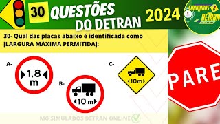 PROVA DO DETRAN 2024 PROVA 2302 prova do detran 2024 legislaçãodetrânsito [upl. by Kitchen]