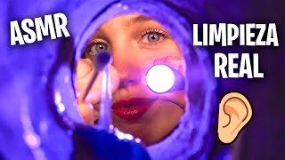 ASMR LIMPIEZA REAL DE OÍDOS MUY INTENSA Y PROFUNDA 👂🏻✨ ROLEPLAY EN ESPAÑOL [upl. by Vareck]