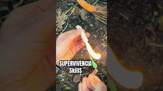 SUPERVIVENCIA QUEMAR UN FUEGO survivalskills survival bushcraft outdoors supervivencia [upl. by Ocirled]