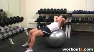 Workoutzcom  Abdominal Plate Crunch [upl. by Pucida]