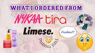 What products i Ordered during the sale  ftNykaaTira amp Limese  skincare review [upl. by Darn850]