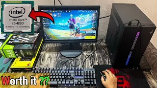 Reality ₹9000 full PC setup i5 8gb ram flipkart  lowend bugged 🖥 free fire GTA5 minecraft gaming [upl. by Neils]